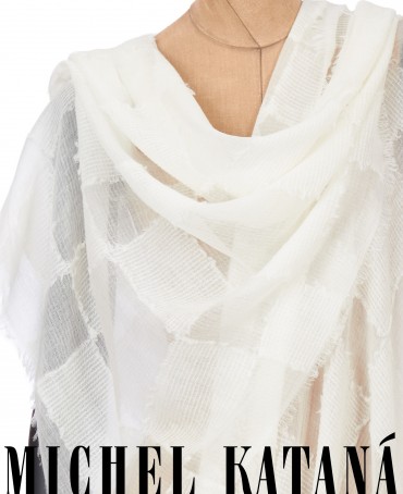 Палантин Унисекс CutTQ.W40_24DMW-1.2/BLANC